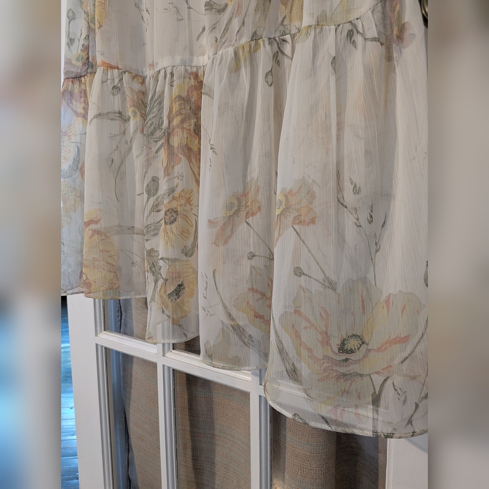 H&M floral chiffon dress - fits medium/large - Picture 5 of 7